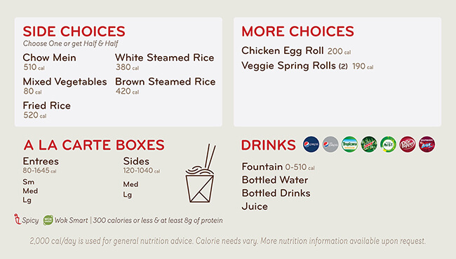 Panda Express Nutrition Information