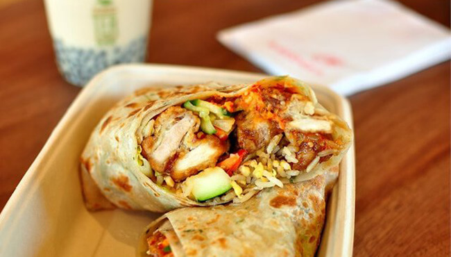 Panda Express Orange Chicken Burrito