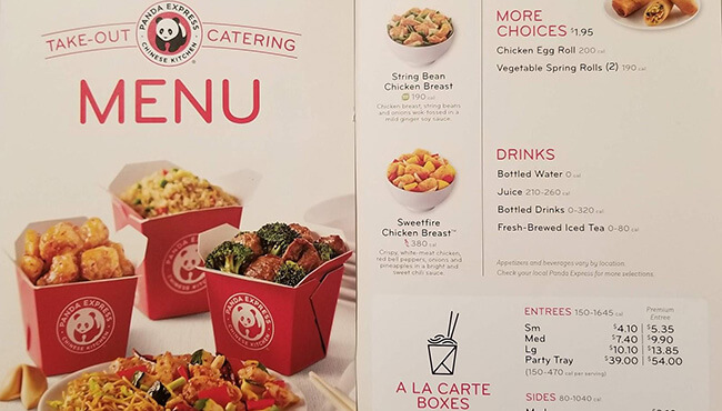 Panda Express Prices