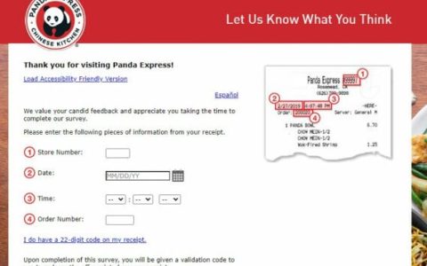 Taking the Panda Express Feedback Survey